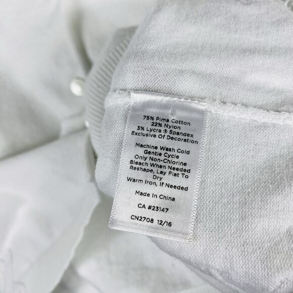 Talbots Size Small Petite Pima Cotton Crochet Lace Cardigan Sweater White - Picture 5 of 5